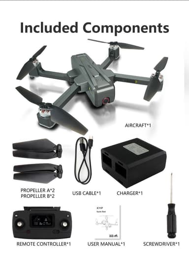 X11P Fjernstyret drone med 4K kamera