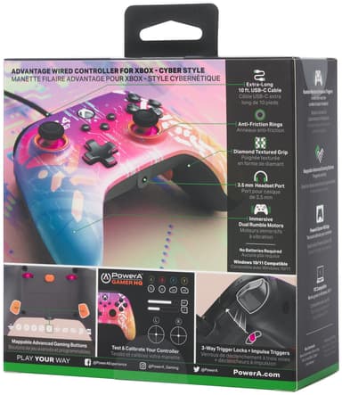 PowerA Xbox Advantage USB-C kablet gamepad (pink)