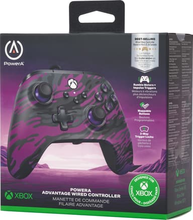 PowerA Xbox Advantage USB-C kablet gamepad (lilla)