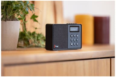Pinell Micro bærbar digital radio (sort)