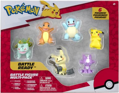 Pokemon Battle Ready Action Figure 6-pakke