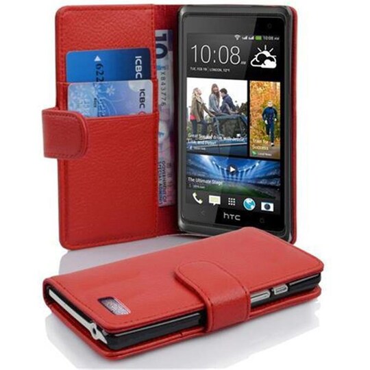 HTC Desire 600 Pungetui Cover Case (Rød)
