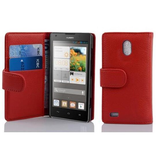 Huawei ASCEND G700 Pungetui Cover Case (Rød)