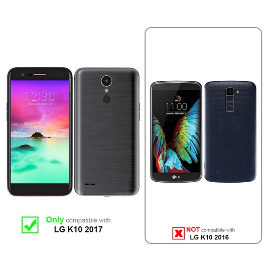 LG K10 2017 Pungetui Cover Case (Brun)