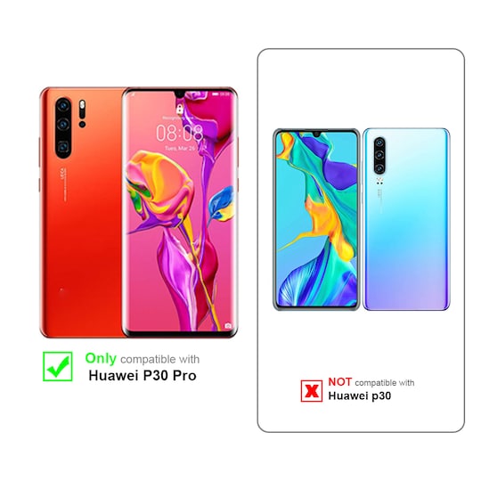 Huawei P30 PRO Pungetui Cover Case (Grå)