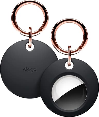 Elago Airtag Basic nøglegenstands-trackerholder (sort)