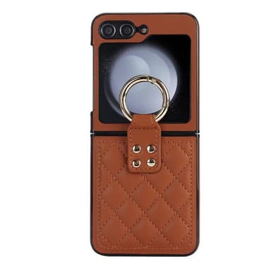 Rhombus Ring cover Samsung Galaxy Z Flip 5 - Brun