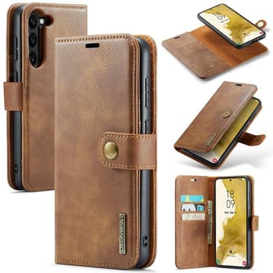 Wallet DG-Ming 2i1 Samsung Galaxy S23 FE - Brun