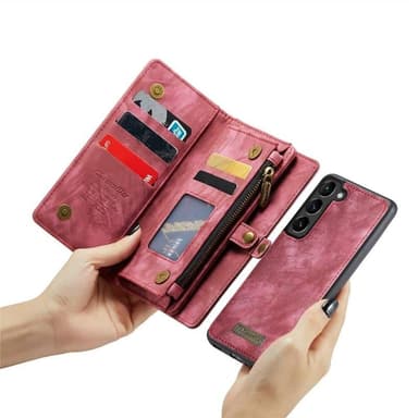 Multi Wallet CaseMe 11-kort Samsung Galaxy S23 FE - Rød