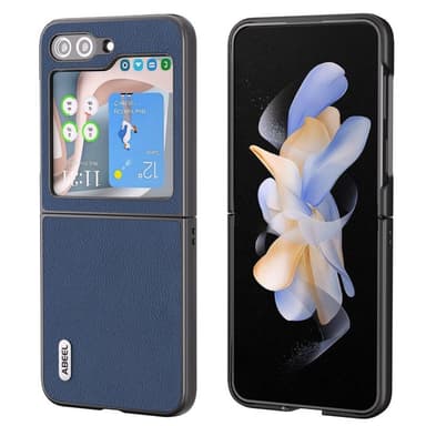 Læder cover Samsung Galaxy Z Flip 5 - Mørkeblå