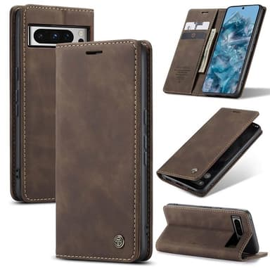 CaseMe Smart Magnet FlipCase Google Pixel 8 Pro - Coffee