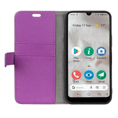 Wallet cover 2-kort Doro 8100 - Lilla