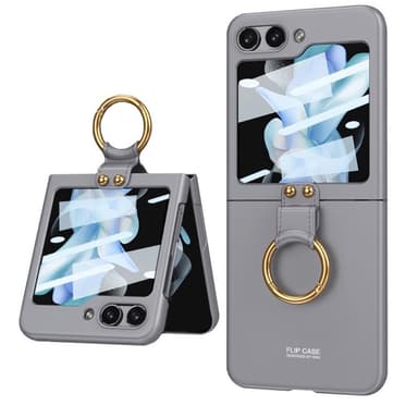 GKK Ring Cover Samsung Galaxy Z Flip 5 - Grå