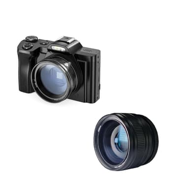Digitalkamera 4K, 48MP, CMOS, 16x zoom, selvudløser