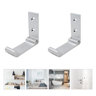 Fällbara väggkrokar 2-pack Sølv