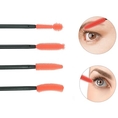 INF Silikone øjenvippebørster mascara wands 4-pak