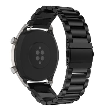 INF Urremme i rustfrit stål til 22 mm/46 mm Huawei Watch GT4 45 mm/Watch 4 Pro Sort