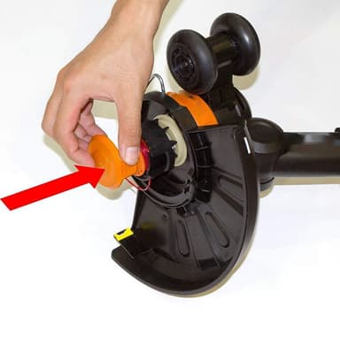 3-pakke udskiftningstrimmer spolehætter til WORX WA0010 græstrimmer Orange