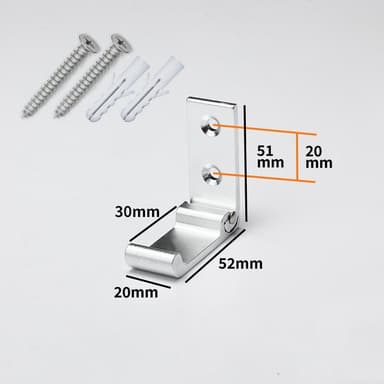 Fällbara väggkrokar 2-pack Sølv