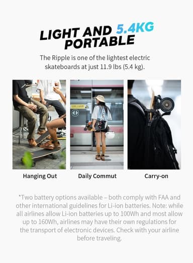 Exway Ripple - Travel Edition 99Wh