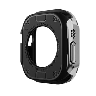 INF 2 i 1 beskyttende etui, blødt TPU-cover til Apple Watch Sølv 49 mm: 4,9x1 cm 3