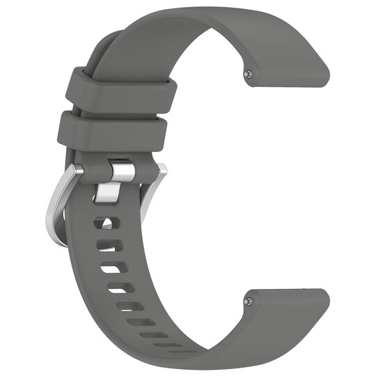 INF 22 mm silikone urrem til Huawei Watch GT 4 46mm/Samsung Galaxy Watch3 45mm Grå