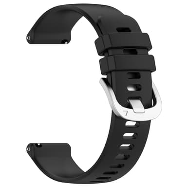 INF 22 mm silikone urrem til Huawei Watch GT 4 46mm/Samsung Galaxy Watch3 45mm Sort