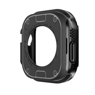 INF 2 i 1 beskyttende etui, blødt TPU-cover til Apple Watch Sort 40-41 mm: 4,1x1 cm 1