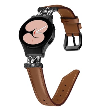 Rhinestone Black M-Type Link-urrem til Samsung Galaxy Watch 4/5/6-serien Brun