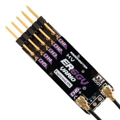 Radiomaster ELRS ER6GV 6ch PWM Receiver 2.4GHz