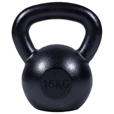 Gorilla Sports Kettlebell Massive Black 16 kg
