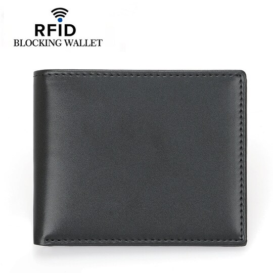 INF RFID-blokerende pung kortholder ultra slank Sort