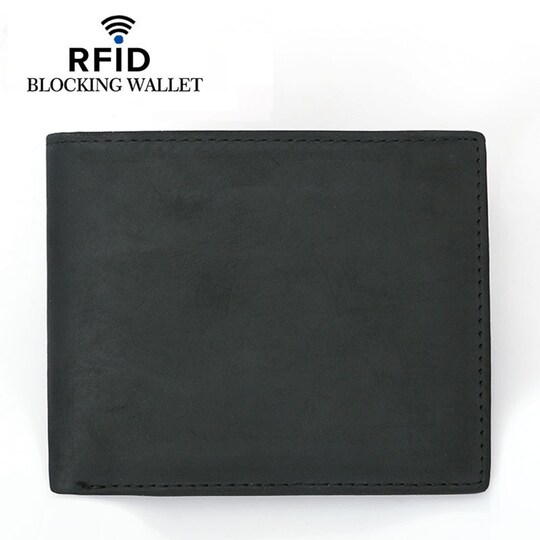 INF Letvægts foldepung kortholder RFID-blokering Sort