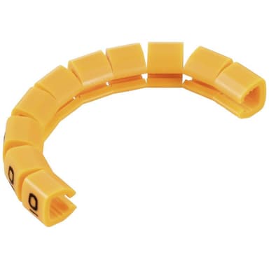 TRU COMPONENTS TC-MB1/0203 Mærkningsclip Påtrykt 0