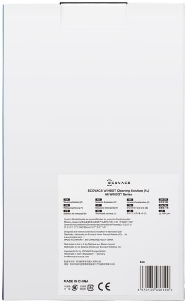 Renseopløsning til Ecovacs WINBOT W1 Pro vinduesrensningsrobot (1L)