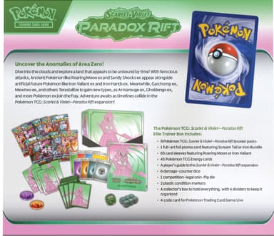 Pokémon Scarlet & Violet Paradox Rift Elite træningsæske (grøn)