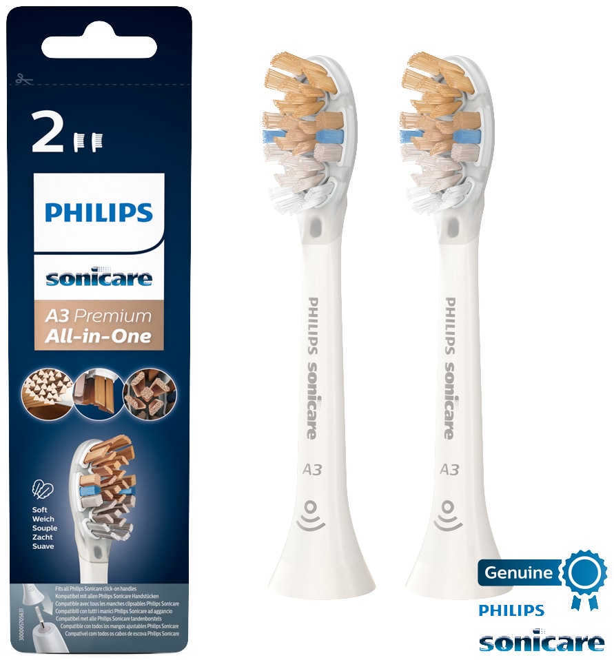 Philips Sonicare tandbørstehoved HX909210 (hvid, 2-pak)