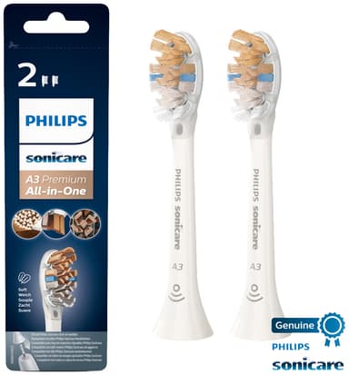 Philips Sonicare tandbørstehoved HX909210 (hvid, 2-pak) thumbnail