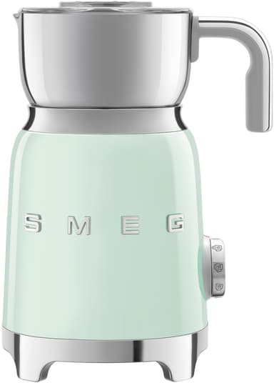 Smeg mælkeskummer i 50'er-stil MFF11BLEU (pastelgrøn)