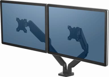 Fellowes Platinum dobbelt skærmholder (sort)