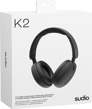Sudio K2 trådløse around-ear høretelefoner (sort)