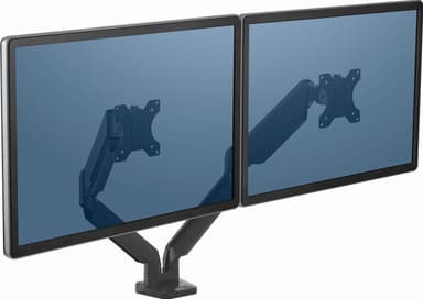 Fellowes Platinum dobbelt skærmholder (sort)