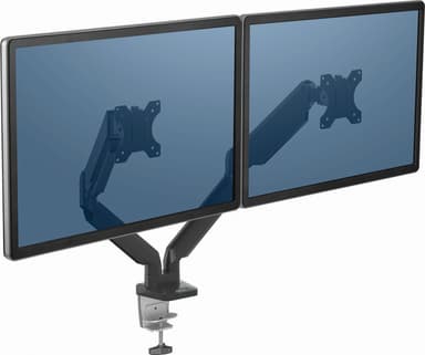 Fellowes Platinum dobbelt skærmholder (sort)