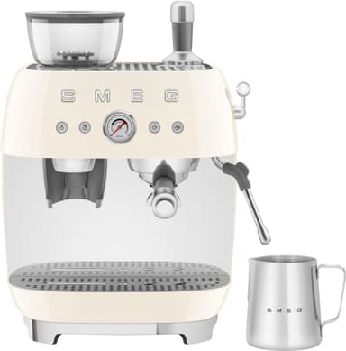 Smeg espressomaskine i 50'er-stil EGF03CREU (creme)