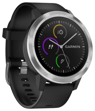 Garmin Vivoactive 3 GPS smartwatch (sort/stål)