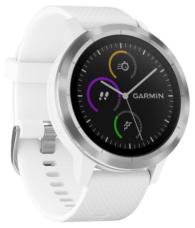 Garmin Vivoactive 3 GPS smartwatch (hvid/stål)