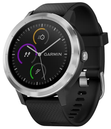 Garmin Vivoactive 3 GPS smartwatch (sort/stål)