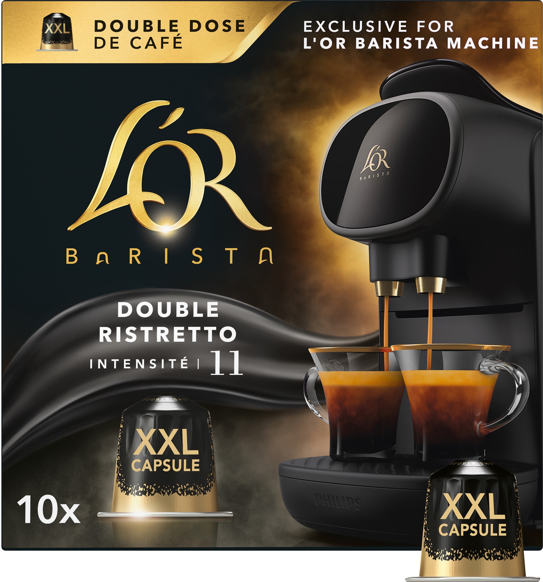 L OR Barista Double Ristretto intensitet 11 kaffekapsler (10 stk.)