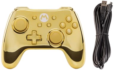 PowerA Nintendo Switch controller Gold Mario edition