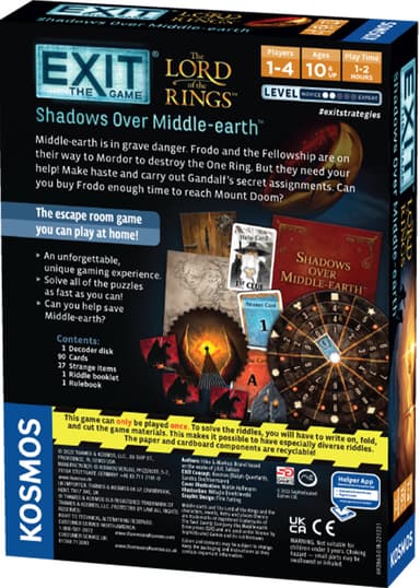 EXIT: Lord of the Rings Shadows brætspil